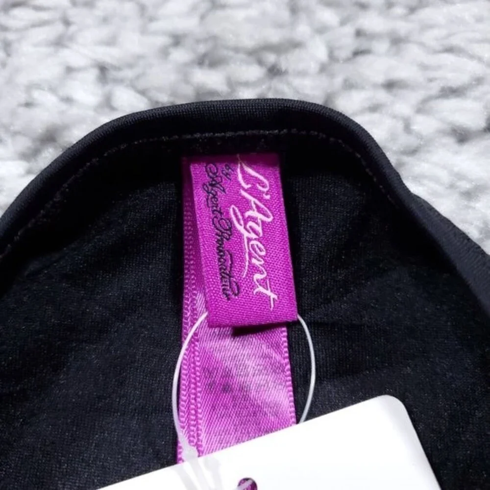 L’Agent by Agent Provocateur Adrina Black Swim Bikini Bottom Size Large Women's - Picture 7 of 7